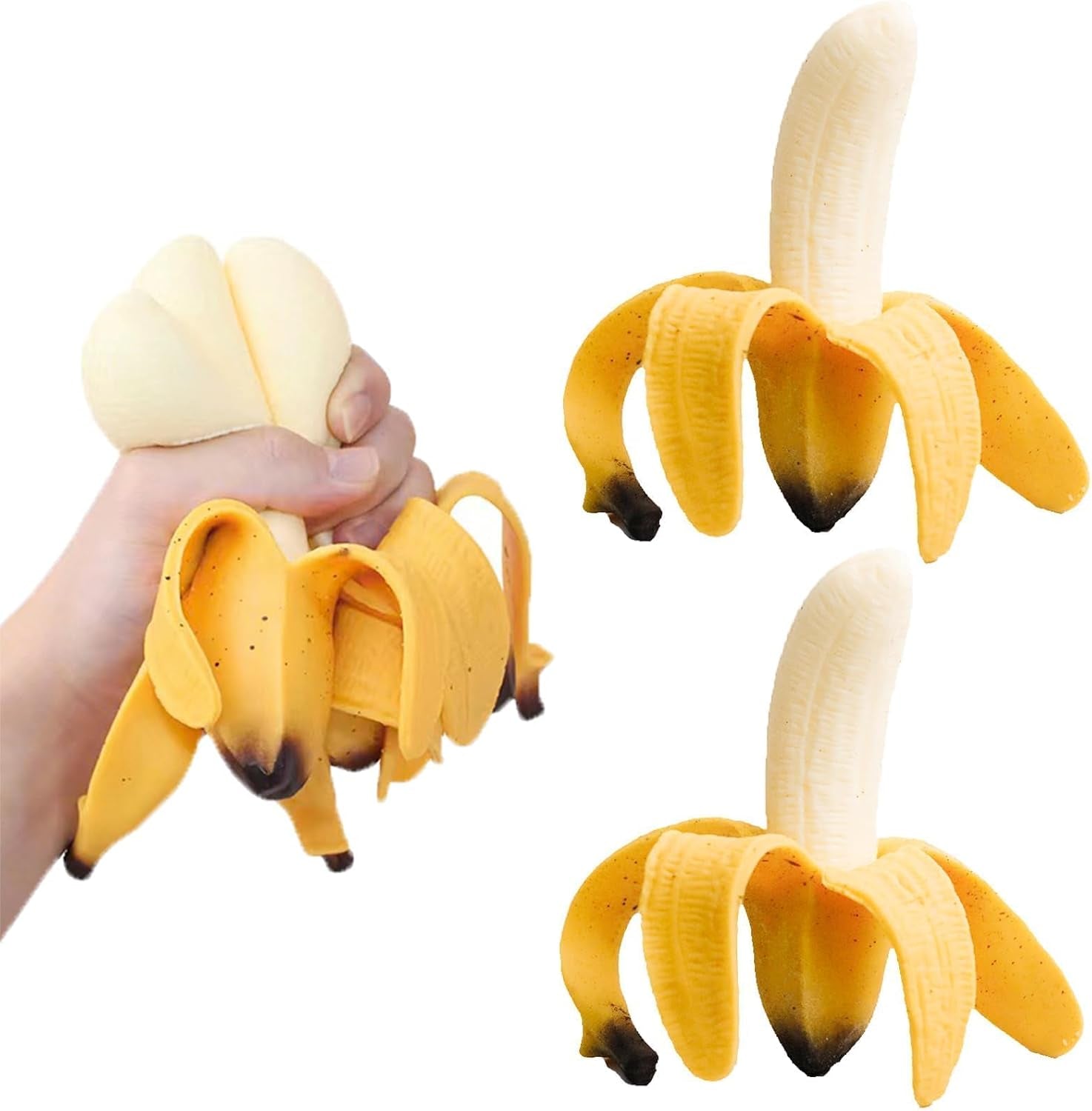 3-Pack Peeling Banana Squishy Toys – Stress Relief Party Favors