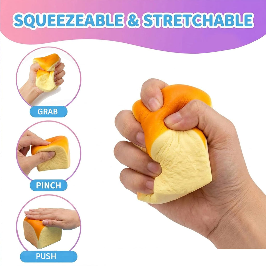 2-Pack Slow Rising Bread Squishy Toys with Gift Box
