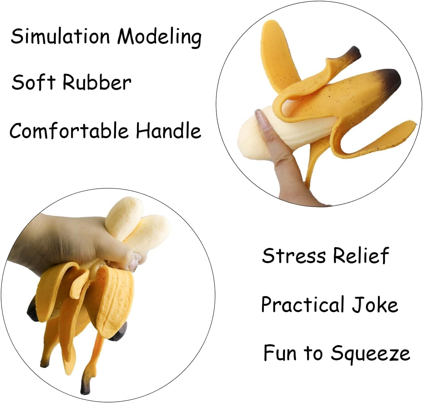 3-Pack Peeling Banana Squishy Toys – Stress Relief Party Favors