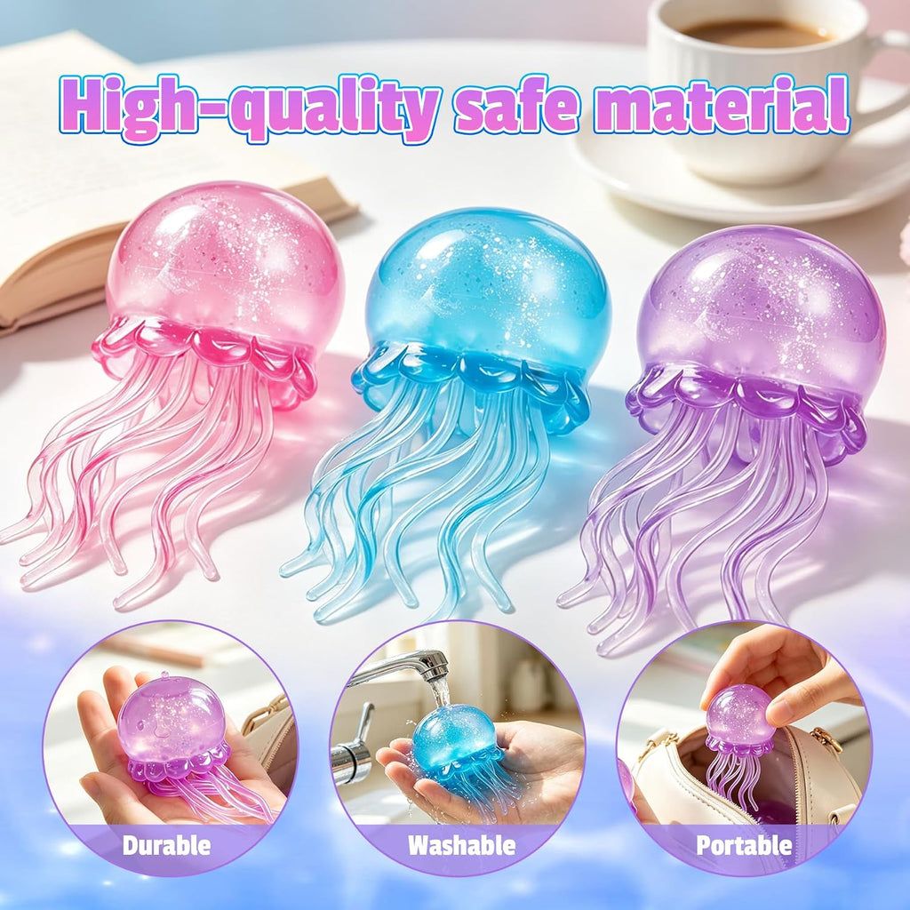Pink Jellyfish Squishy Toy – Slow Rising Sensory Stress Toy