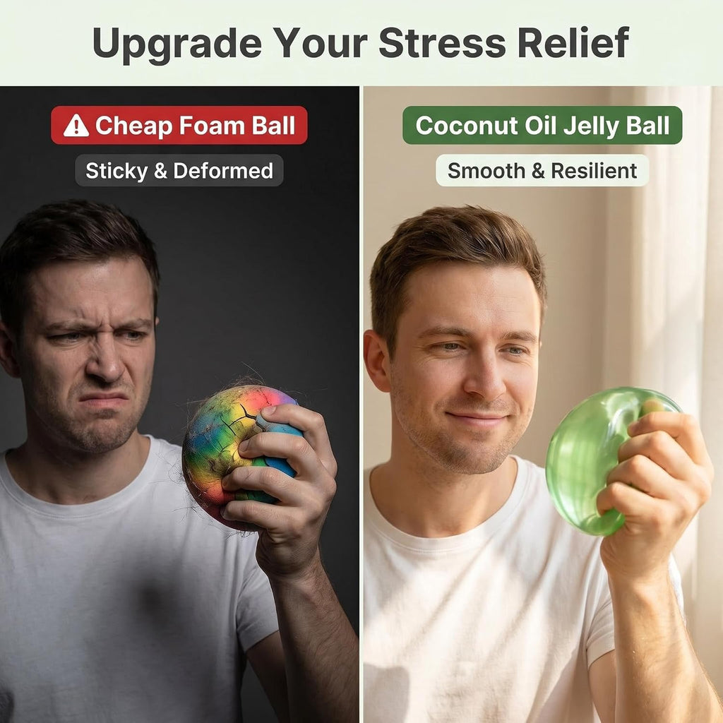 Coconut Oil Squishy Fidget Toys,Slow Rise Squeeze Toys for Stress Relief | Purple Coconut Oil Stress Ball,Slow Rising Squishy Toys,Squeezy Sensory Toys,Stress Anxiety Party Favors Gift for Adults Kids