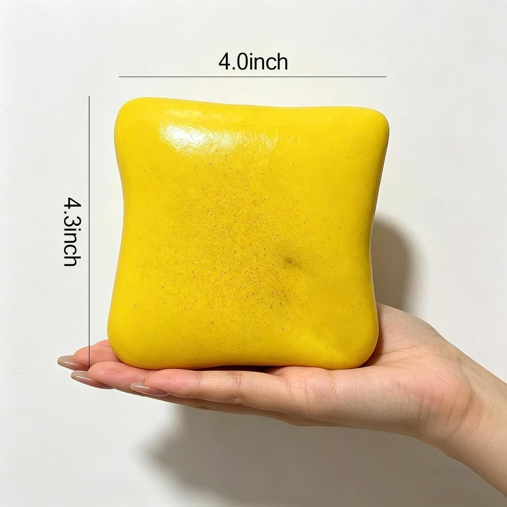Bread Butter Squishy Slow Rising Squeeze Toy, Stress Relief Fidget Toy for Anxiety, Realistic Bread Toy for Desk Decor, Funny Prank Gift, Sensory Toy