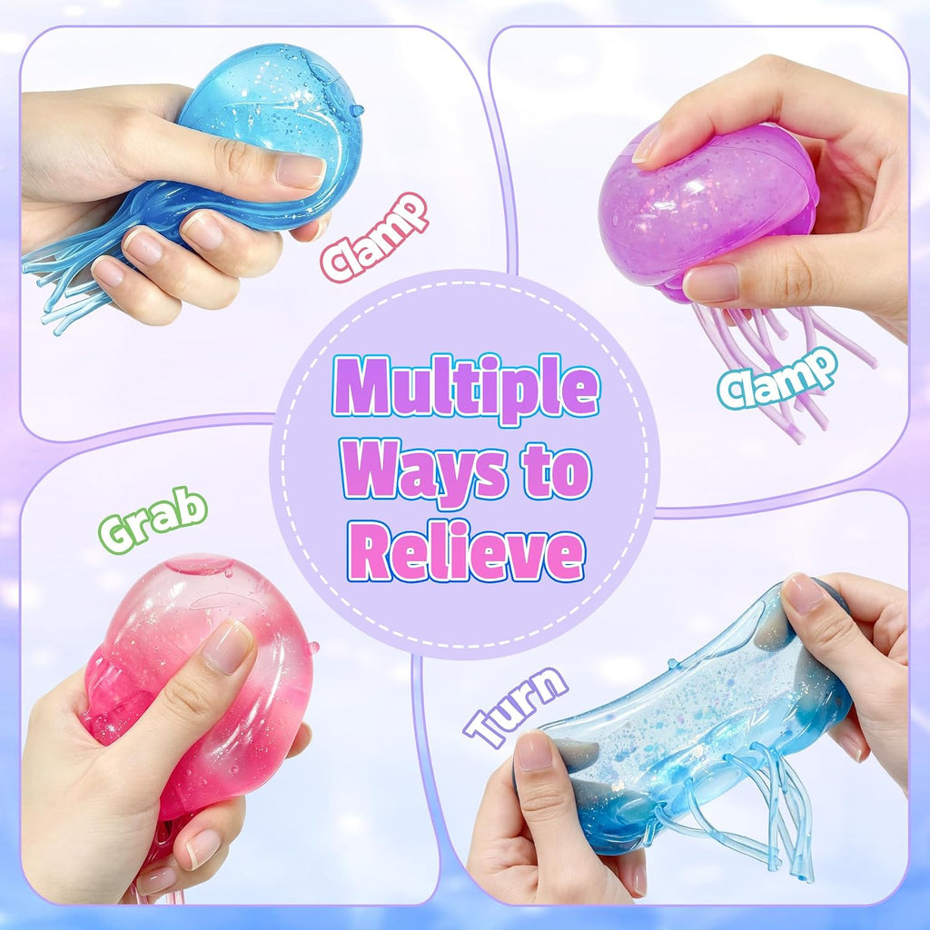 Pink Jellyfish Squishy Toy – Slow Rising Sensory Stress Toy